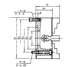 3 Jaw D Chuck Diagram