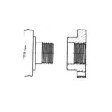 Hardhinge Threaded Mounted Plate